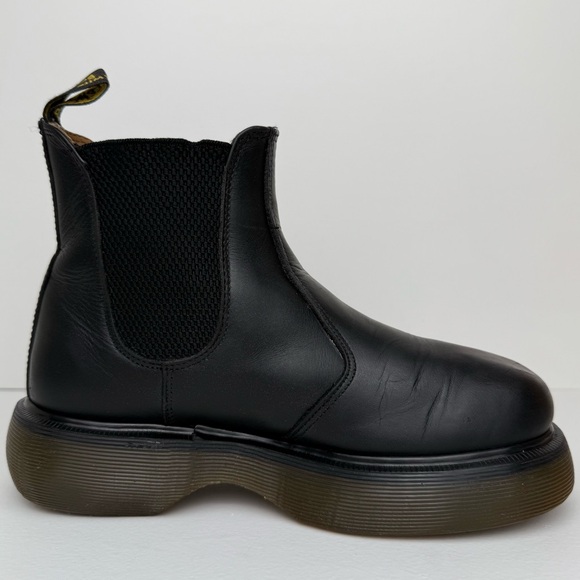 Vintage Dr. Martens 2976 Chelsea Black Greasy Chunky Club MIE Boots UK 4 - Picture 4 of 15